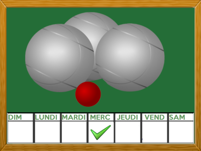 <strong>PÉTANQUE – MERCREDI </strong>