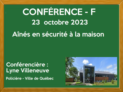 <strong>CONFÉRENCE F – 23 OCTOBRE 2023</strong>