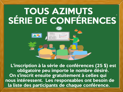 SÉRIE DE CONFÉRENCES