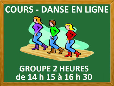 DANSE EN LIGNE –  2 HEURES – 14 H 15 À 16 H 30