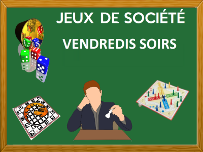 JEUX DE SOCIÉTÉ – VENDREDIS SOIRS