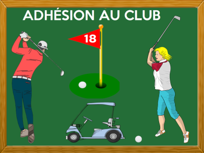 GOLF DU MERCREDI -  18 TROUS - INSCRIPTION AU CLUB