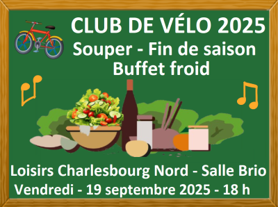 CLUB DE VÉLO - SOUPER FIN DE SAISON