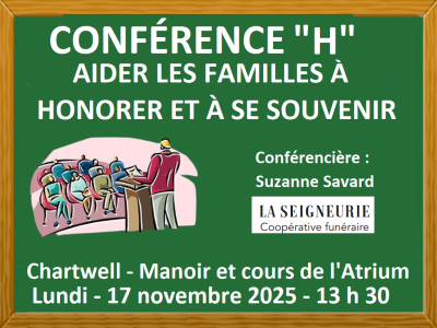 CONFÉRENCE H - 17 NOVEMBRE 2025