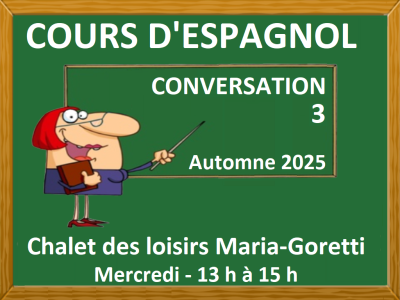 COURS D'ESPAGNOL – CONVERSATION 3