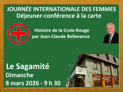 JOURN&Eacute;E INTERNATIONALE DES FEMMES - D&Eacute;JEUNER-CONF&Eacute;RENCE &Agrave; LA CARTE