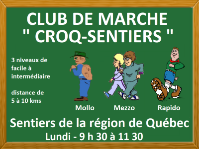 CLUB DE MARCHE CROQ&rsquo;SENTIERS
