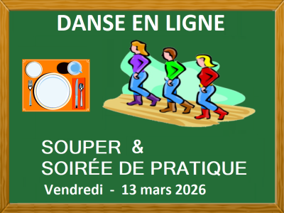 DANSE EN LIGNE - SOIR&Eacute;E DE PRATIQEU