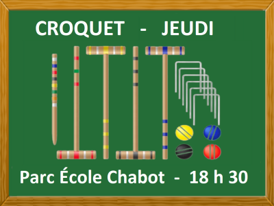CROQUET - JEUDI
