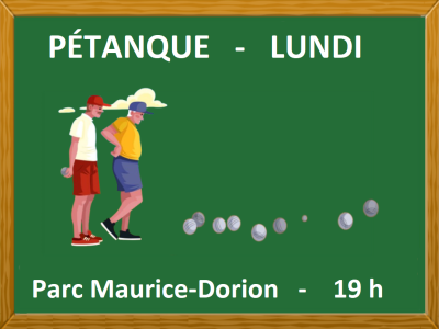 P&Eacute;TANQUE - LUNDI