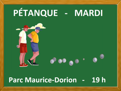 P&Eacute;TANQUE &ndash; MARDI