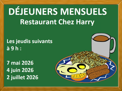 D&Eacute;JEUNERS MENSUELS