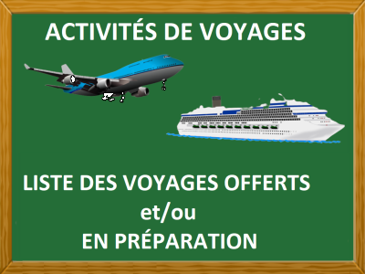 LISTE DES VOYAGES OFFERTS