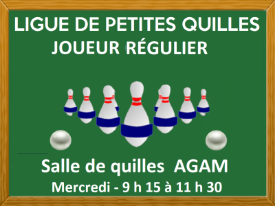 LIGUE DE PETITES QUILLES - JOUEUR R&Eacute;GULIER